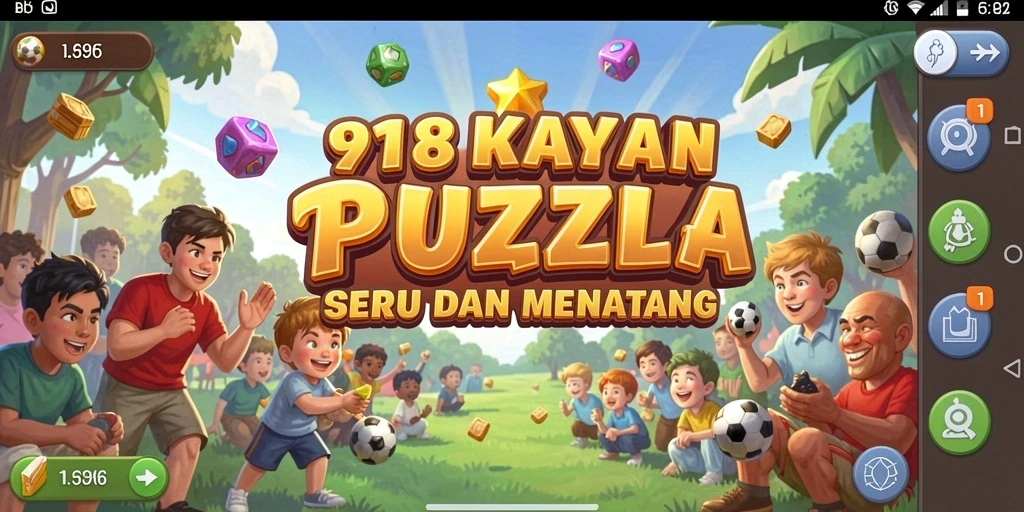 Tampilan gameplay <strong>918KAYA</strong> yang menampilkan tantangan Puzzle.