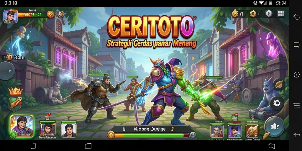 Tangkapan layar gameplay CERITOTO yang menunjukkan strategi dan aksi seru.