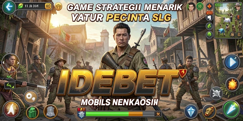Screenshot gameplay IDEBET yang menunjukkan aksi strategis dalam game SLG.
