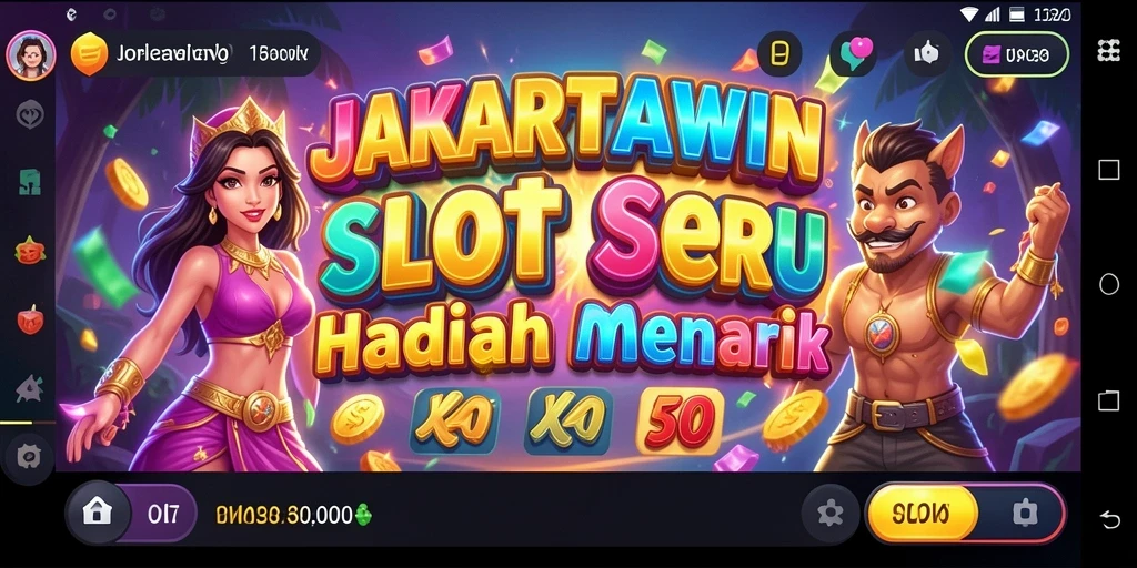 Screenshot gameplay JAKARTAWIN yang menunjukkan keseruan memutar gulungan.
