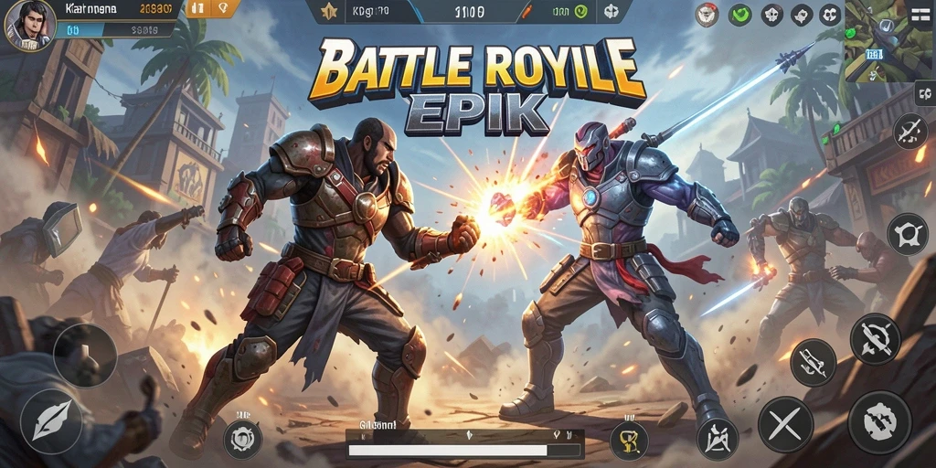 Tampilan gameplay KKRP yang menegangkan dan penuh aksi.