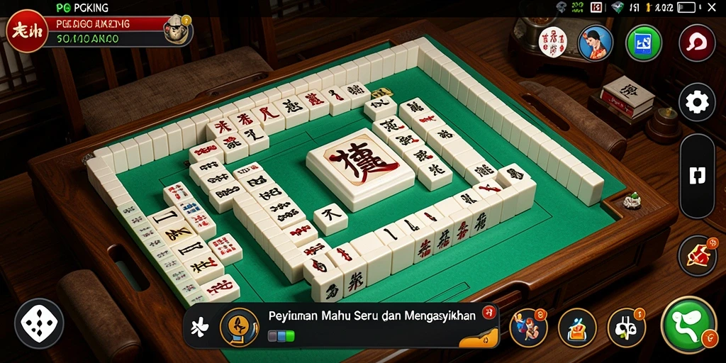 Tampilan gameplay Mahjong PGKING yang menarik dan menantang.