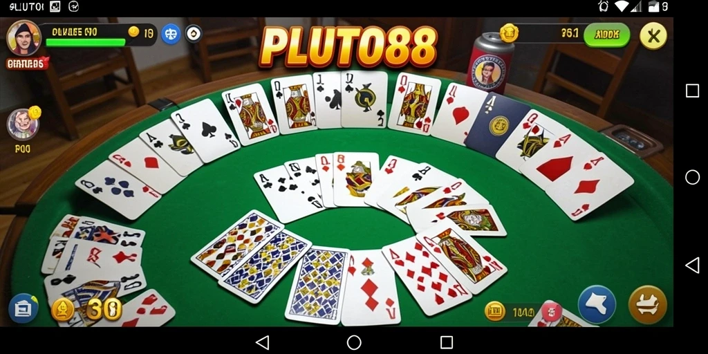 Tampilan gameplay Gaple yang seru dan interaktif di PLUTO88.